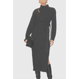 ASTR NWT Audree Sweater Dress Size M Charcoal Grey BRAND NEW